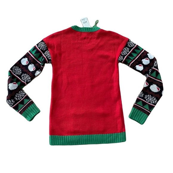 Miss Dazzle Ugly Sweater XS Two Hook and Latch Balls NWT - Picture 3 of 16